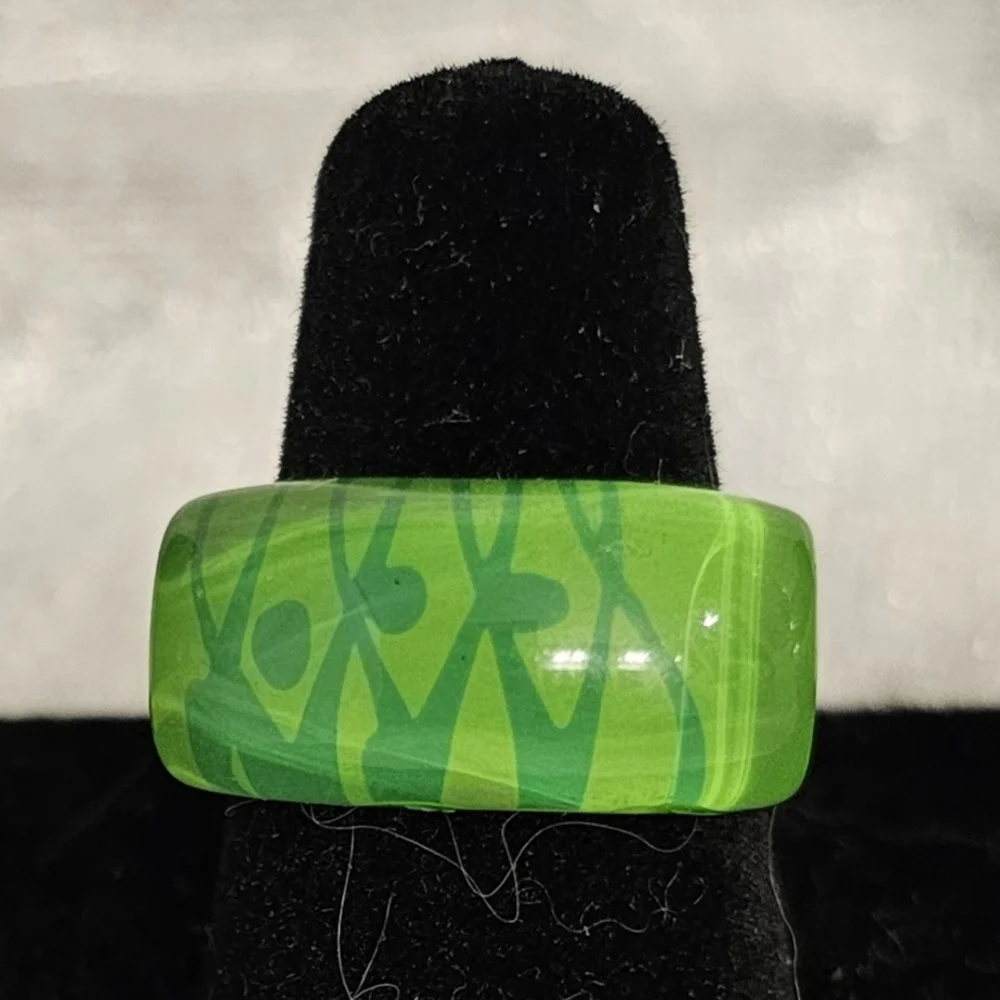 Colorful Glass Look Rings Set - Picture 3 of 12